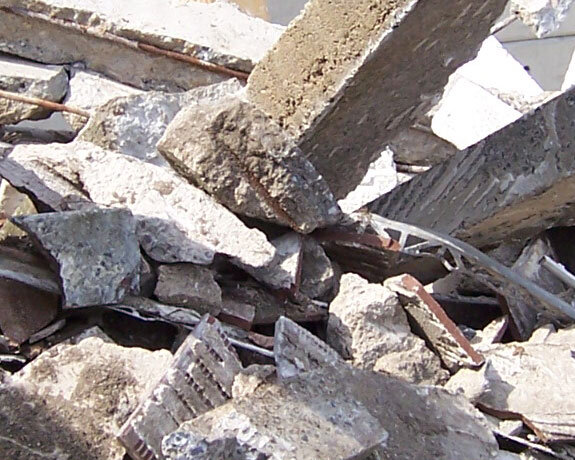 Betonteile mit Armierungseisen